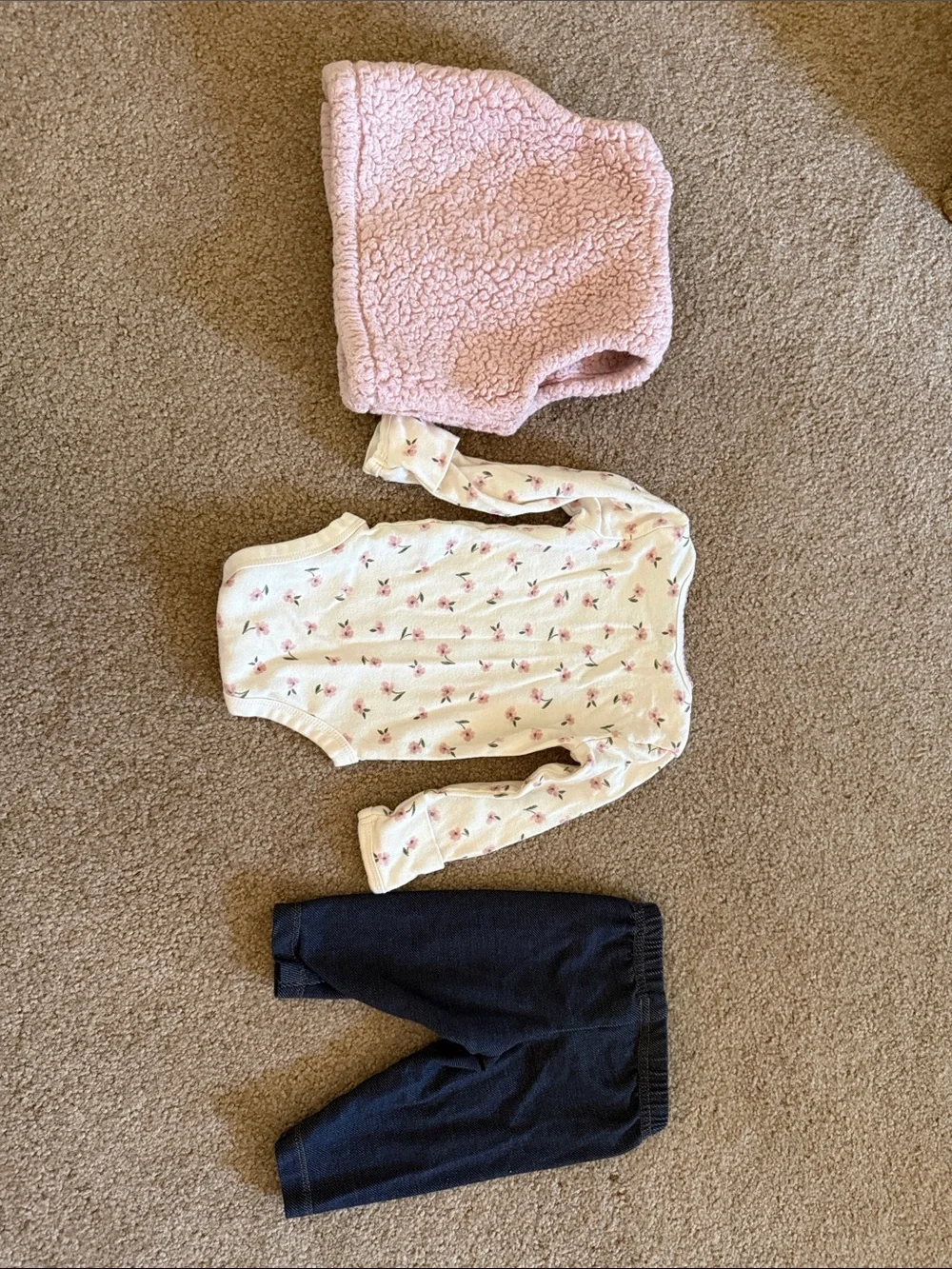 Carters Matching Set with Fuzzy Vest